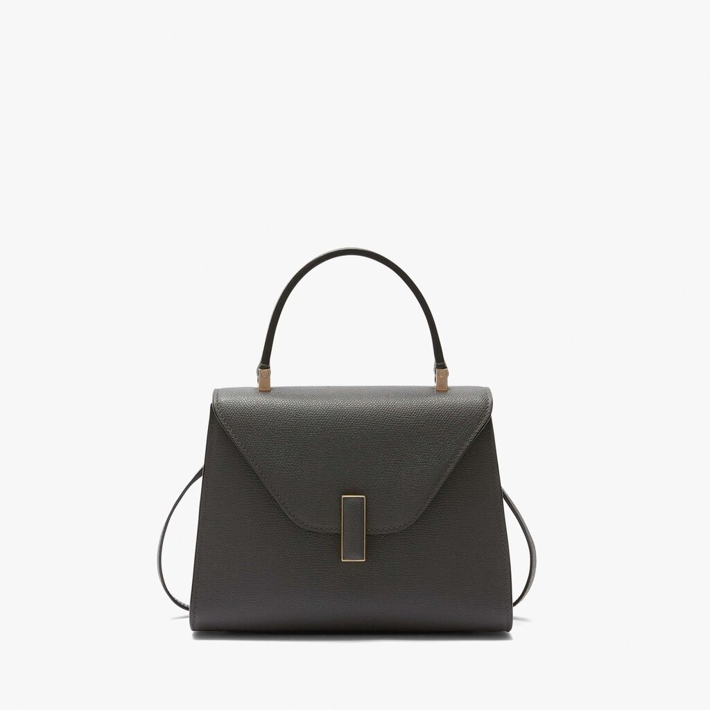 Valextra Borsa a mano Mini in Pelle Grigia | Valextra Iside