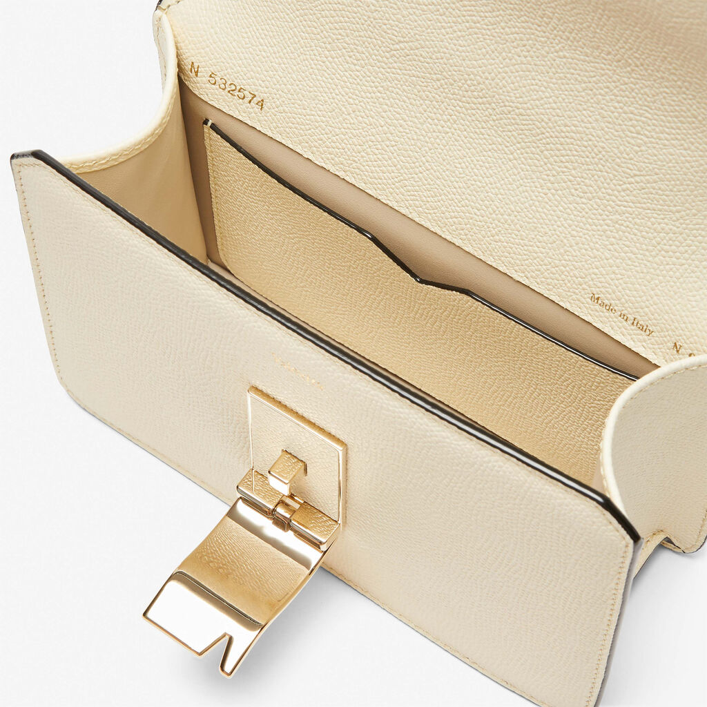 Nolo crossbody Mini bag - Pergamena White - Vitello VS - Valextra - 5