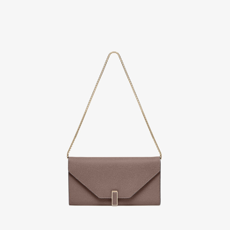 Iside continental purse with chain -  - Millepunte calf leather - Valextra - 1