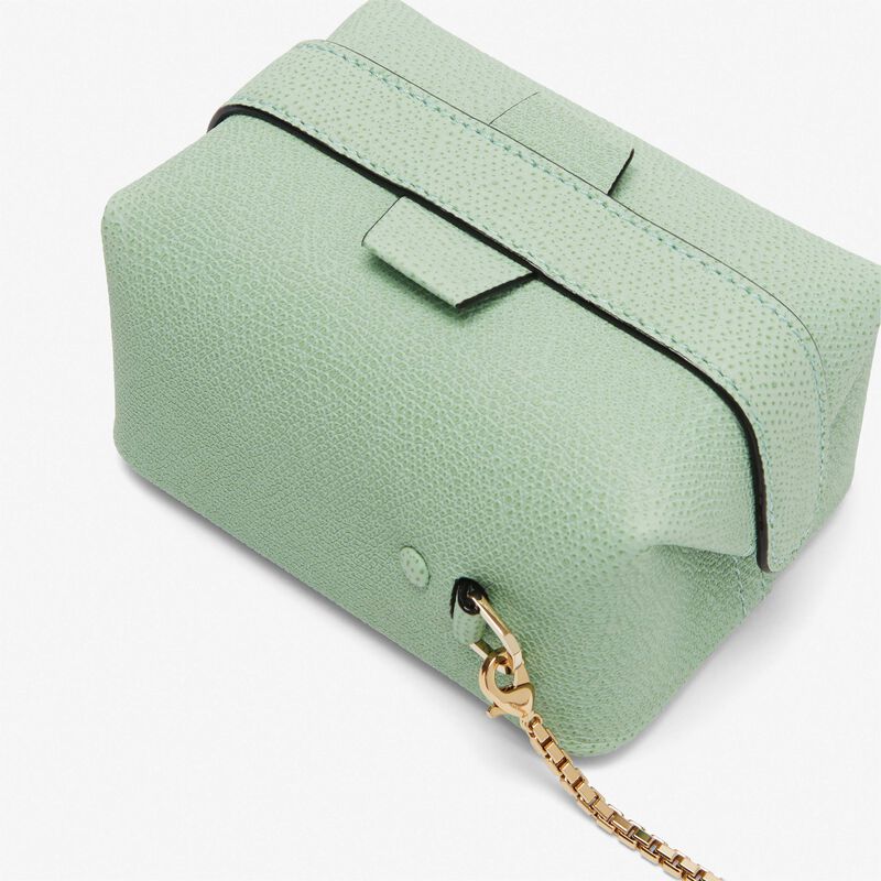 Tric Trac crossbody nano bag - Aqua Green - Millepunte calf leather - Valextra - 3