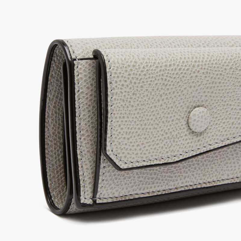 Small Wallet With Coin Holder - Ash Grey - Millepunte calf leather - Valextra - 2