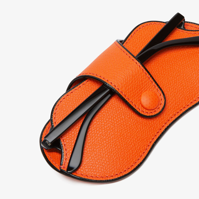 Glasses Case - Lobster Red - Millepunte calf leather - Valextra - 2