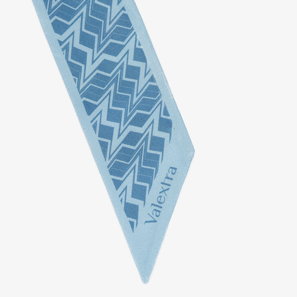 Silk Band Abstract - Cerulean Blue/Nebula Blue - Seta - Valextra - 2