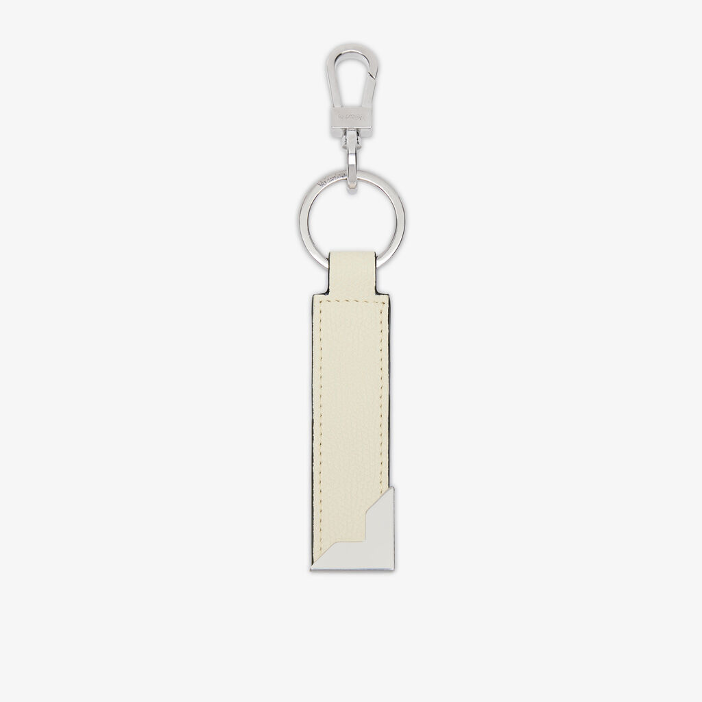 Key Holder with Metal Corner - Pergamena White - Vitello VS - Valextra - 1