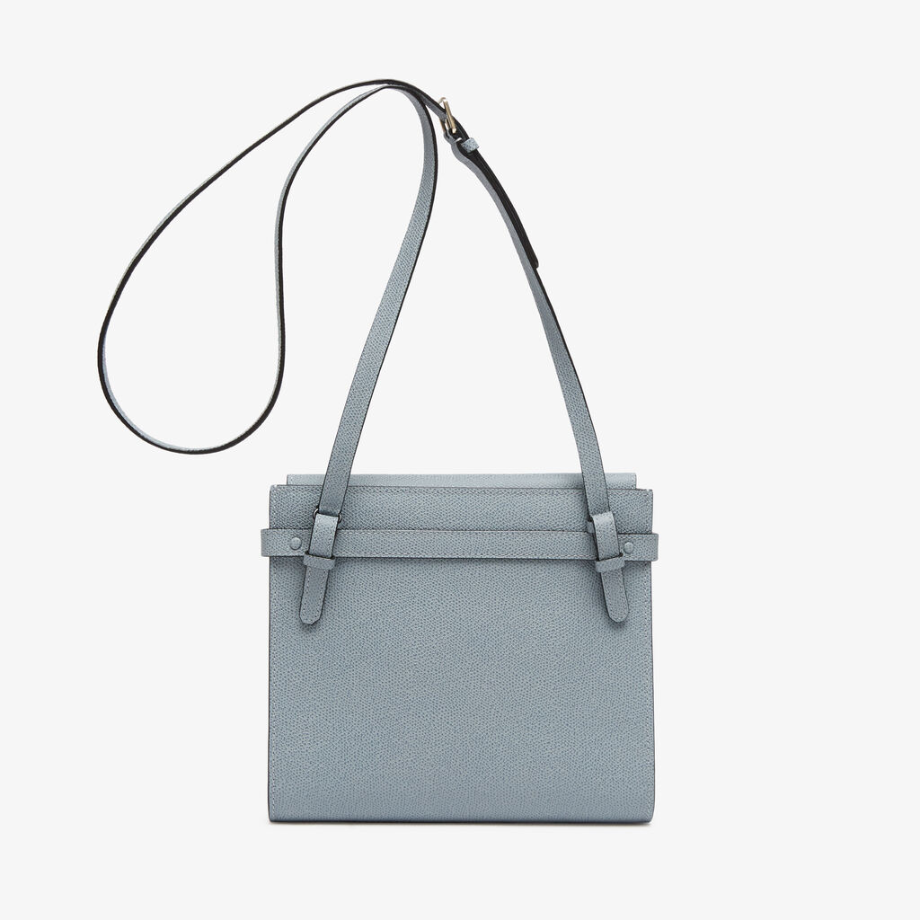 Borsa a tracolla Brera B-tracollina - Blu Niagara - Vitello VS - Valextra - 6