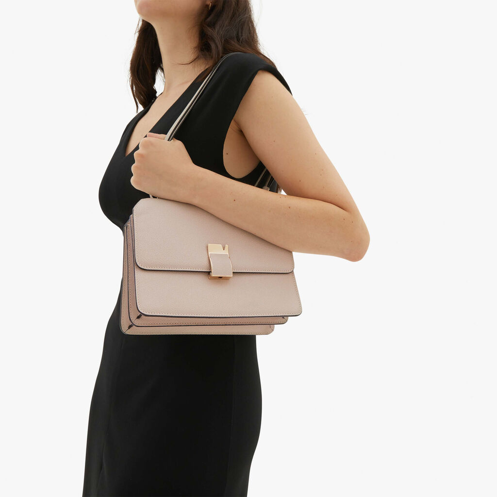 Nolo crossbody medium bag - Nude Pink - Vitello VS - Valextra - 2