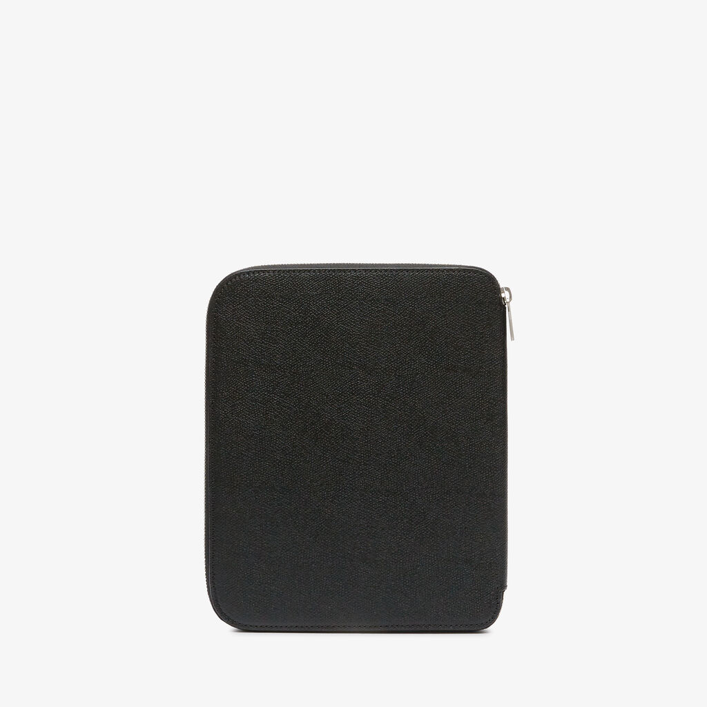 Zip Around Writing Folder A5 - Black - Vitello VS - Valextra - 4