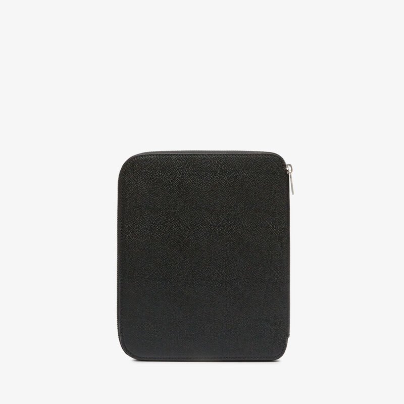 Zip Around Writing Folder A5 - Black - Millepunte calf leather - Valextra - 4