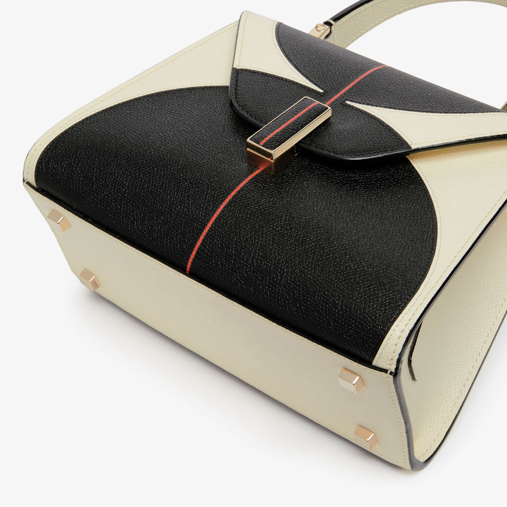 Iside Intarsia Balance Mini Bag - - Vitello VS-Intarsio Doppio Semicerchio - Valextra - 5