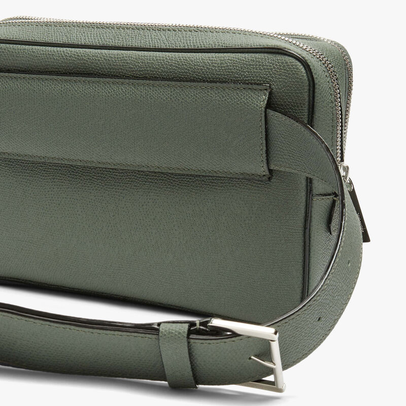 V-Line Bum Bag - Musk Green - Millepunte calf leather - Valextra - 4