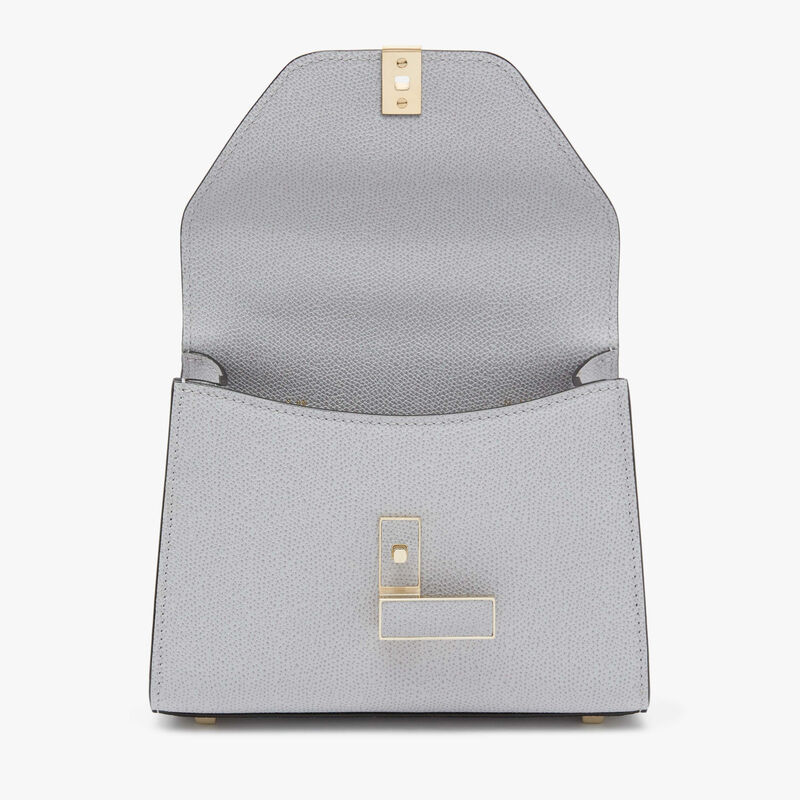 Iside crossbody micro bag - Stone Grey - Millepunte calf leather - Valextra - 7