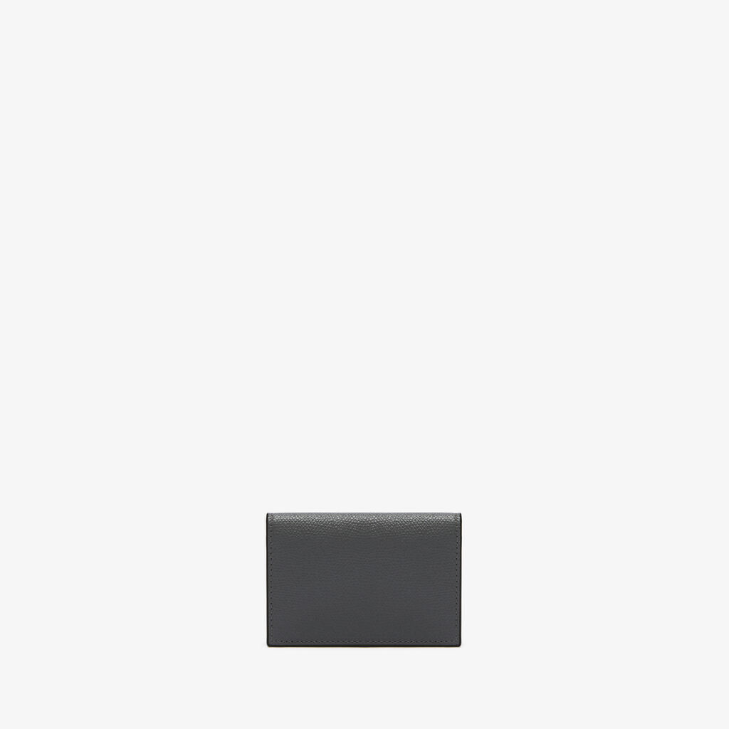 Iside Card Holder - Smokey Grey - Millepunte calf leather - Valextra - 3