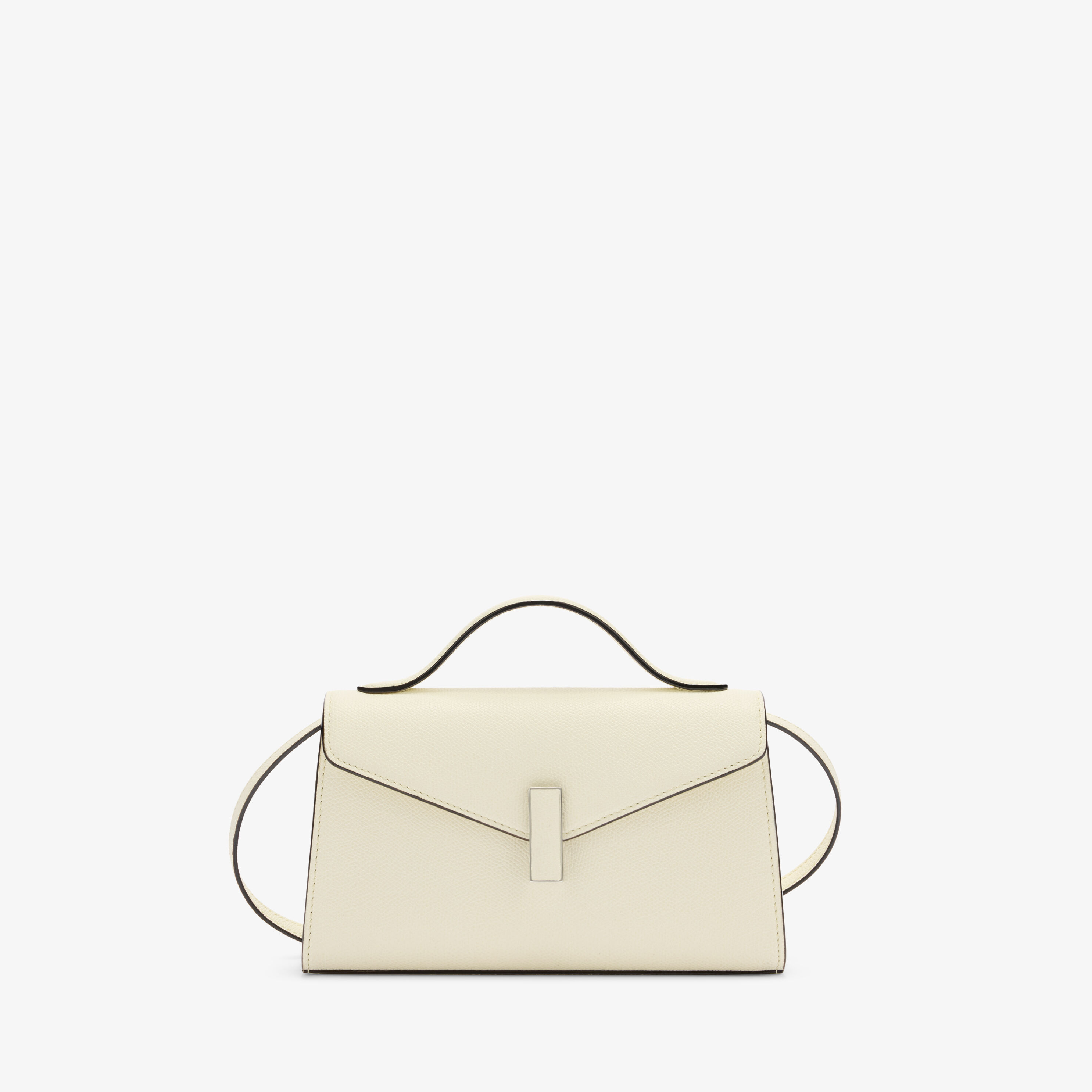 Women's White Luxury Leather Iside Tìn Top Handle Bag | Valextra
