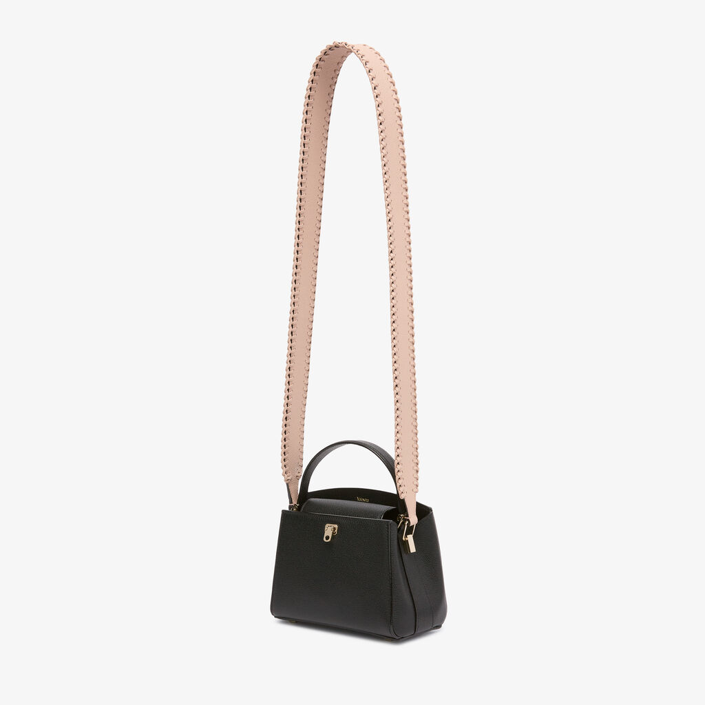 Braided Shoulder Strap - Bonne Mine Pink - Vitello VS-Infilatura Punto Festone - Valextra - 2