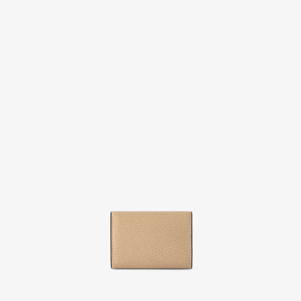Small Wallet With Coin Holder - Cashmere Beige - Vitello VS - Valextra - 4