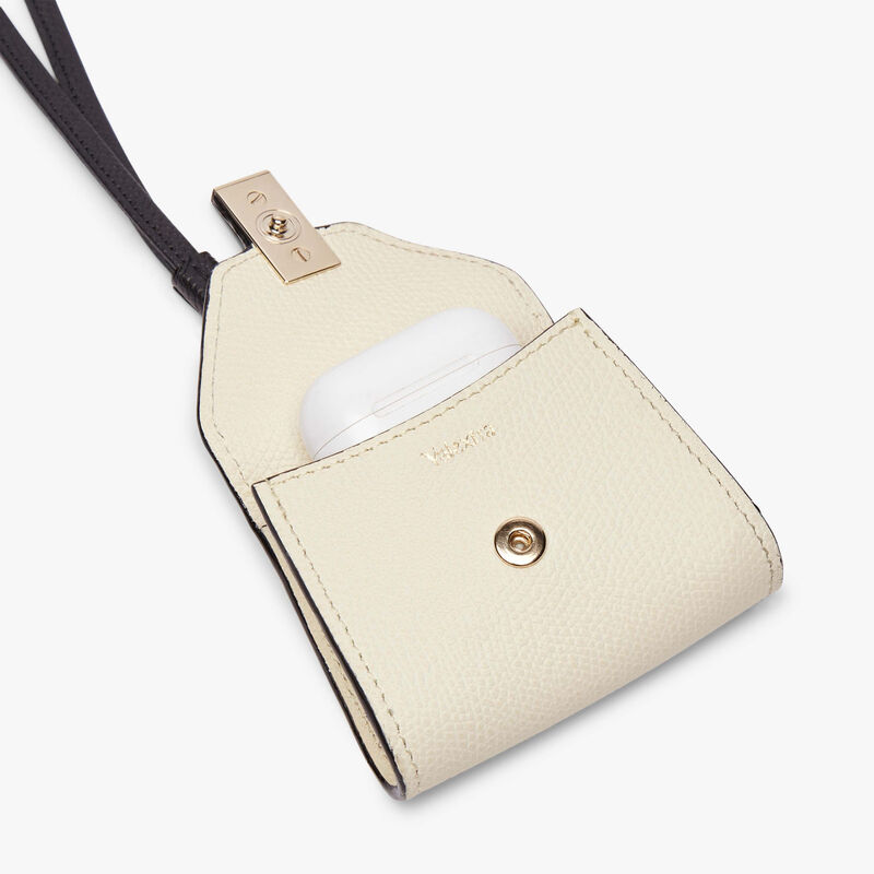 Iside Charm - Pergamena White/Black - Millepunte calf leather - Valextra - 3