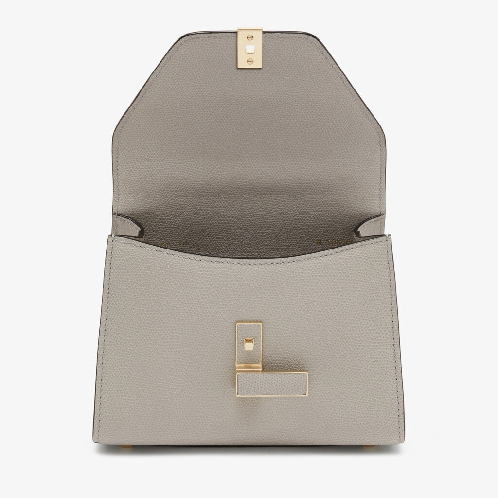 Iside crossbody micro bag - Ash Grey - Vitello VS - Valextra - 7