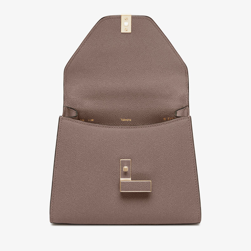 Iside Top handle mini bag - Sahara Brown - Millepunte calf leather - Valextra - 7