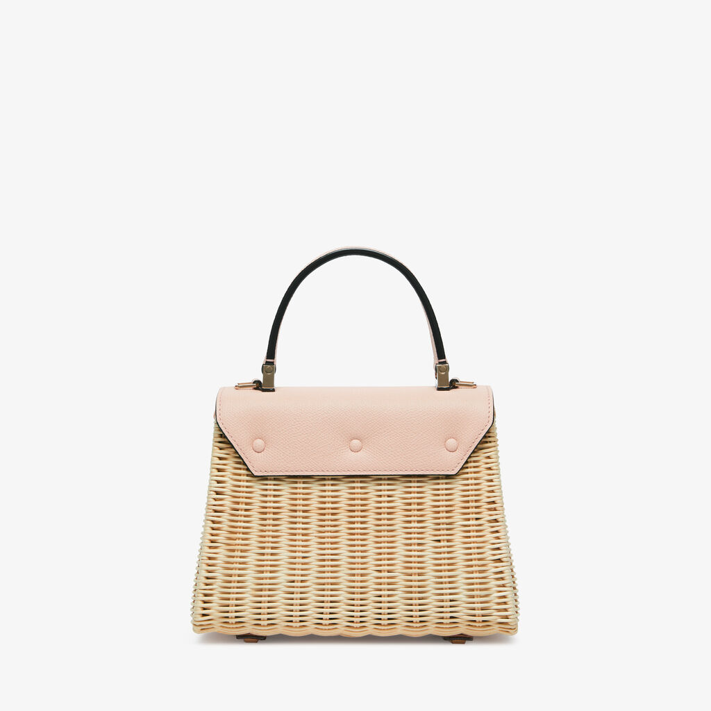 Iside Wicker Top Handle Mini Bag - - Midollino/Vitello VS - Valextra - 6