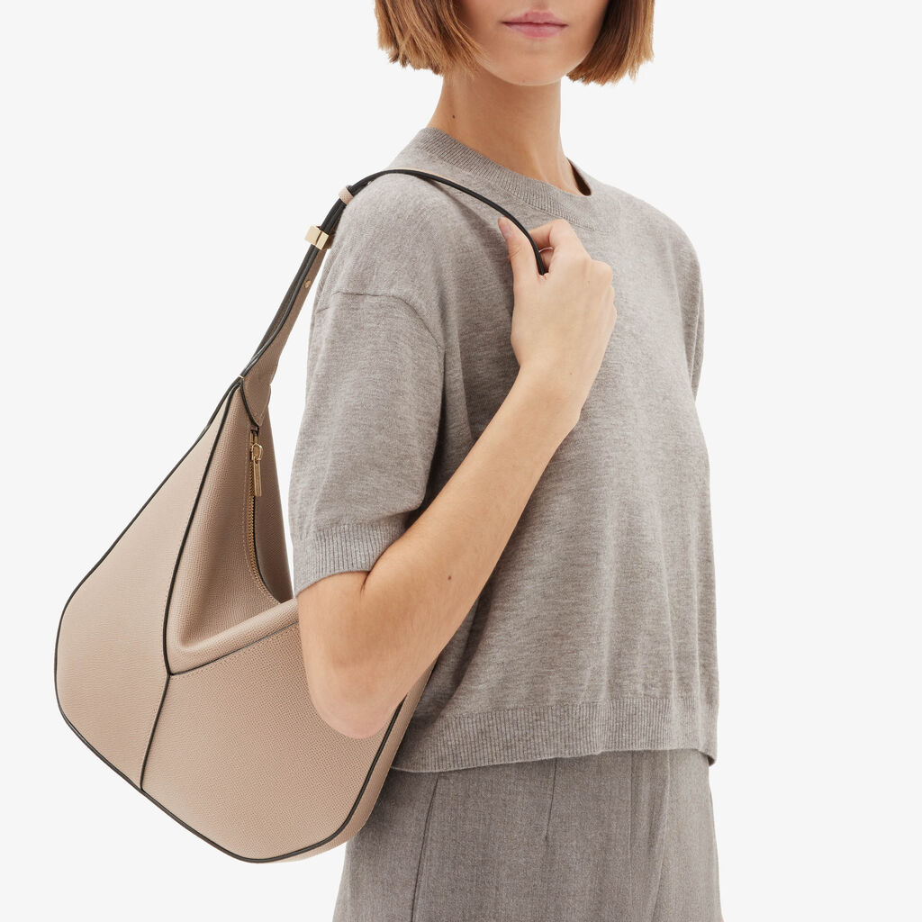 Vivi Hobo Mini Bag - - Vitello Millepunte Soft - Valextra - 2