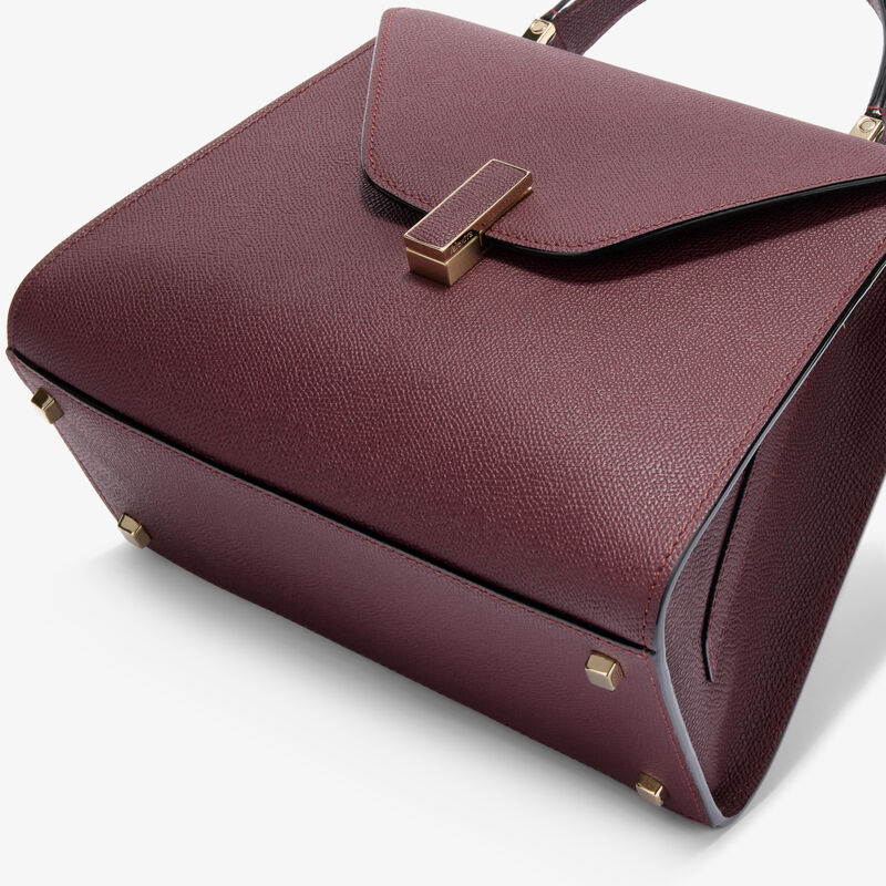 Iside Top Handle Medium Bag - Claret Red - Millepunte calf leather - Valextra - 4