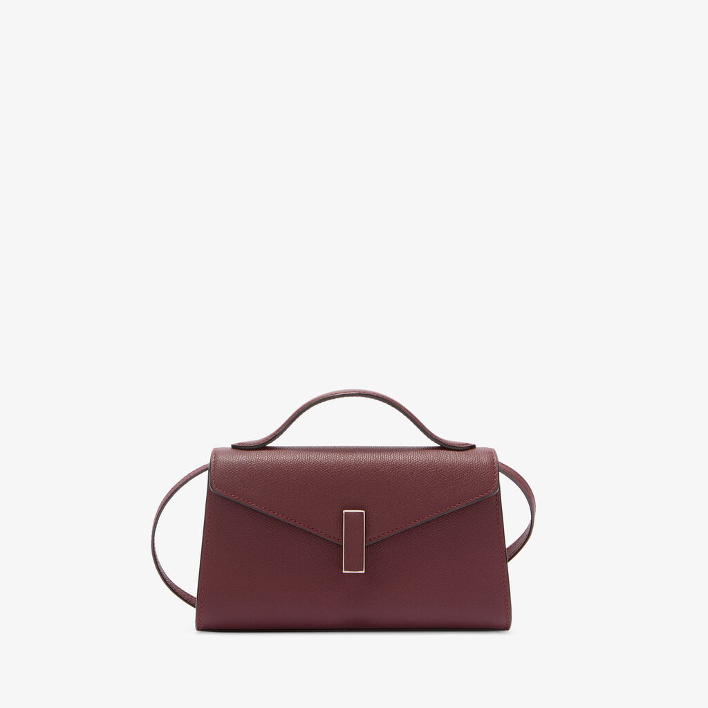 Iside T&igrave;n Top Handle Bag - Claret Red - Millepunte calf leather - Valextra - 1