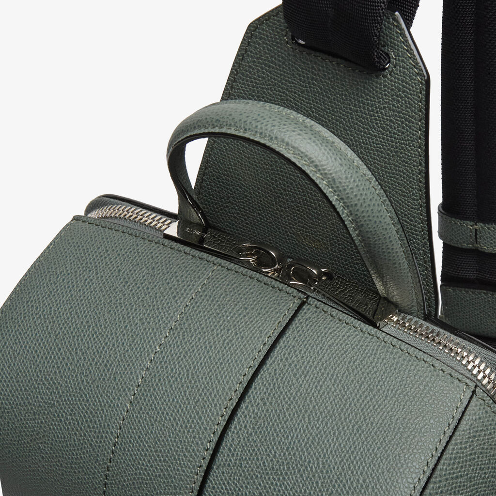 V-line One Shoulder Backpack - Musk Green - Vitello VS - Valextra - 4