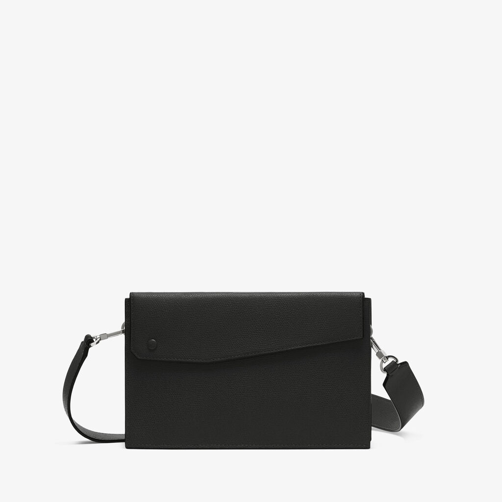 Pocket Crossbody Bag - Black - Vitello VS - Valextra - 1