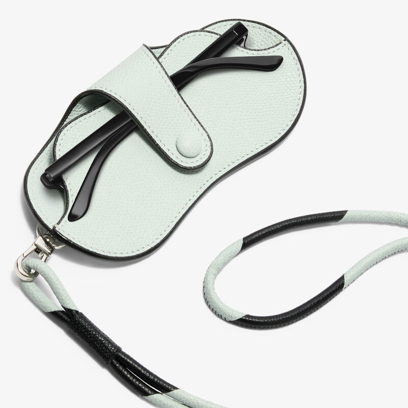 Glasses Case with Bicolor Lanyard -  - Millepunte calf leather - Valextra - 2