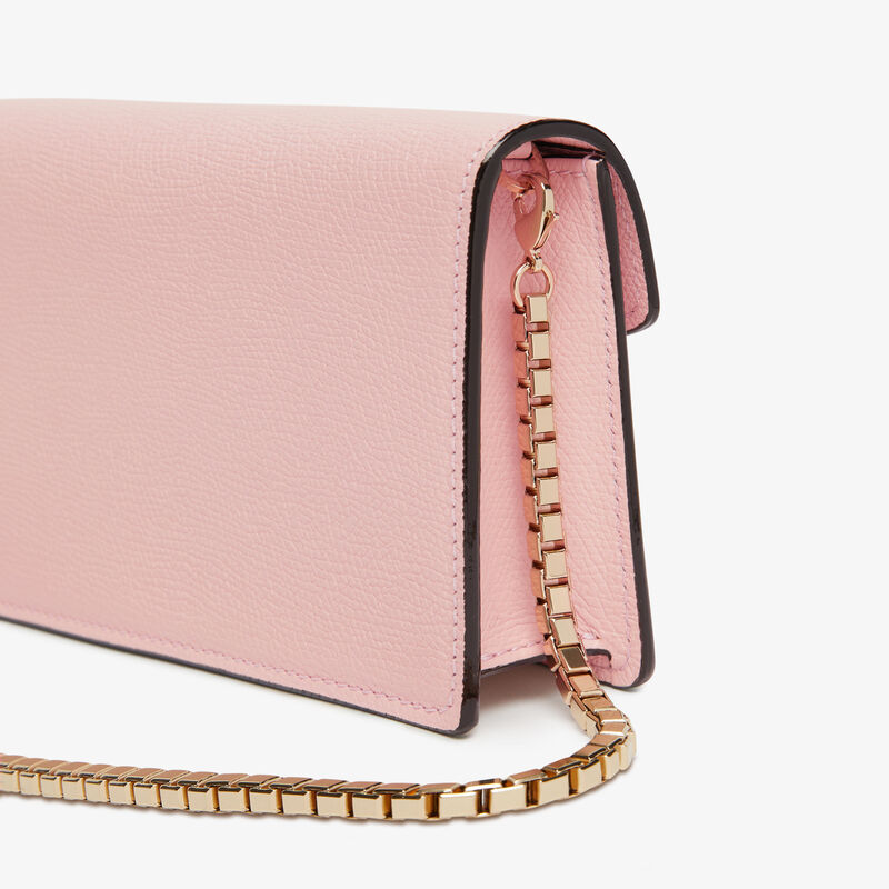 Iside clutch bag - Peony Pink - Millepunte calf leather - Valextra - 5