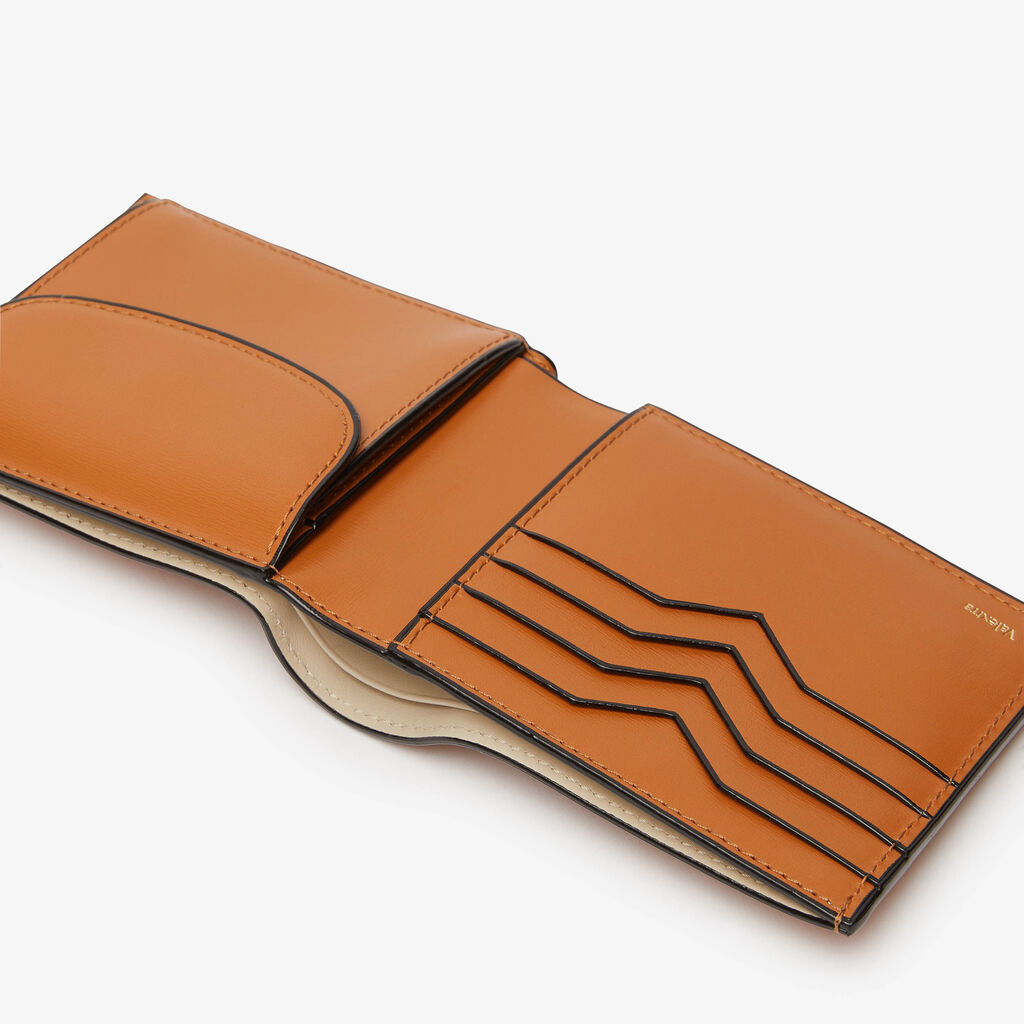 Wallet 4CC Palmellato with Coin Holder - Havana Brown - Vitello Palmellato - Valextra - 2