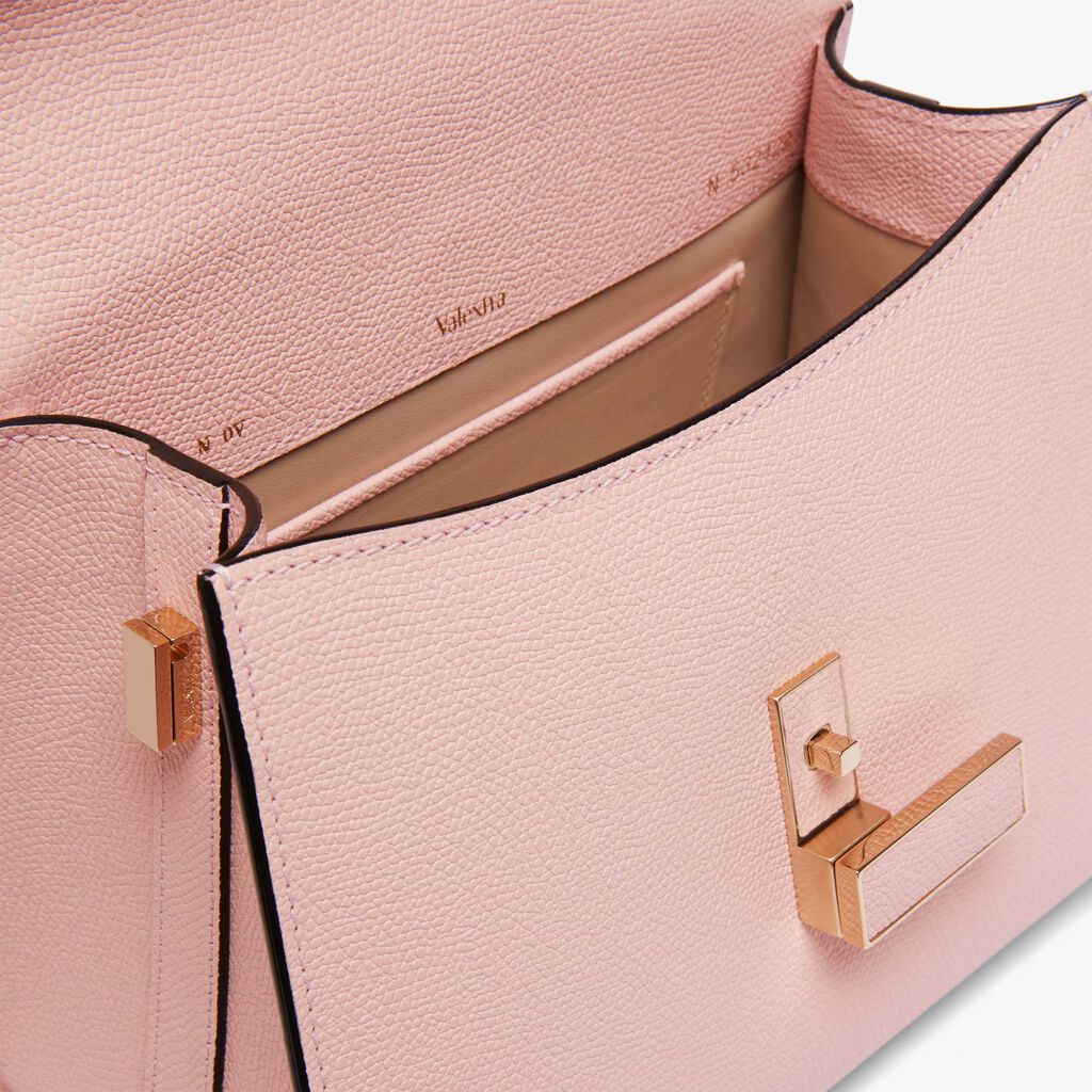 Borsa a Mano Iside Mini - Rosa Peonia - Vitello VS - Valextra - 3