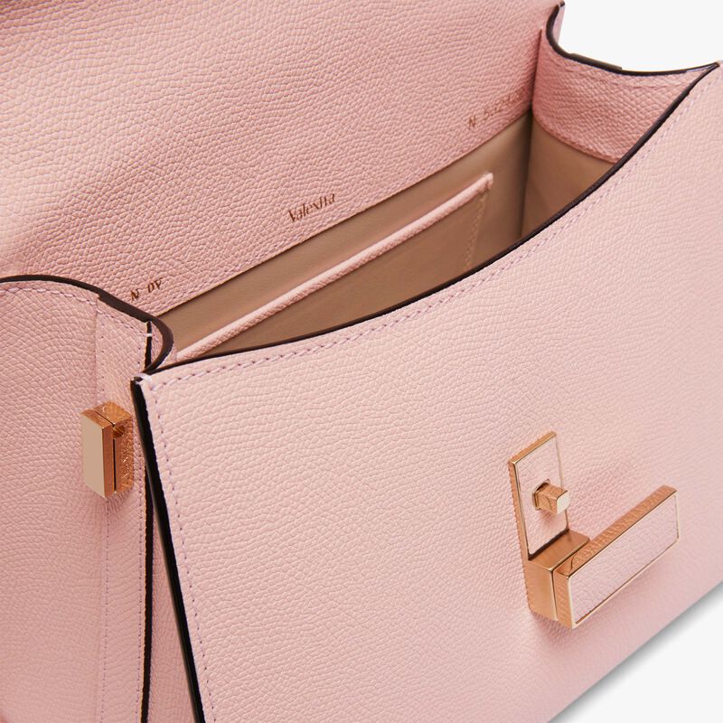 Iside Top handle mini bag - Peony Pink - Millepunte calf leather - Valextra - 3