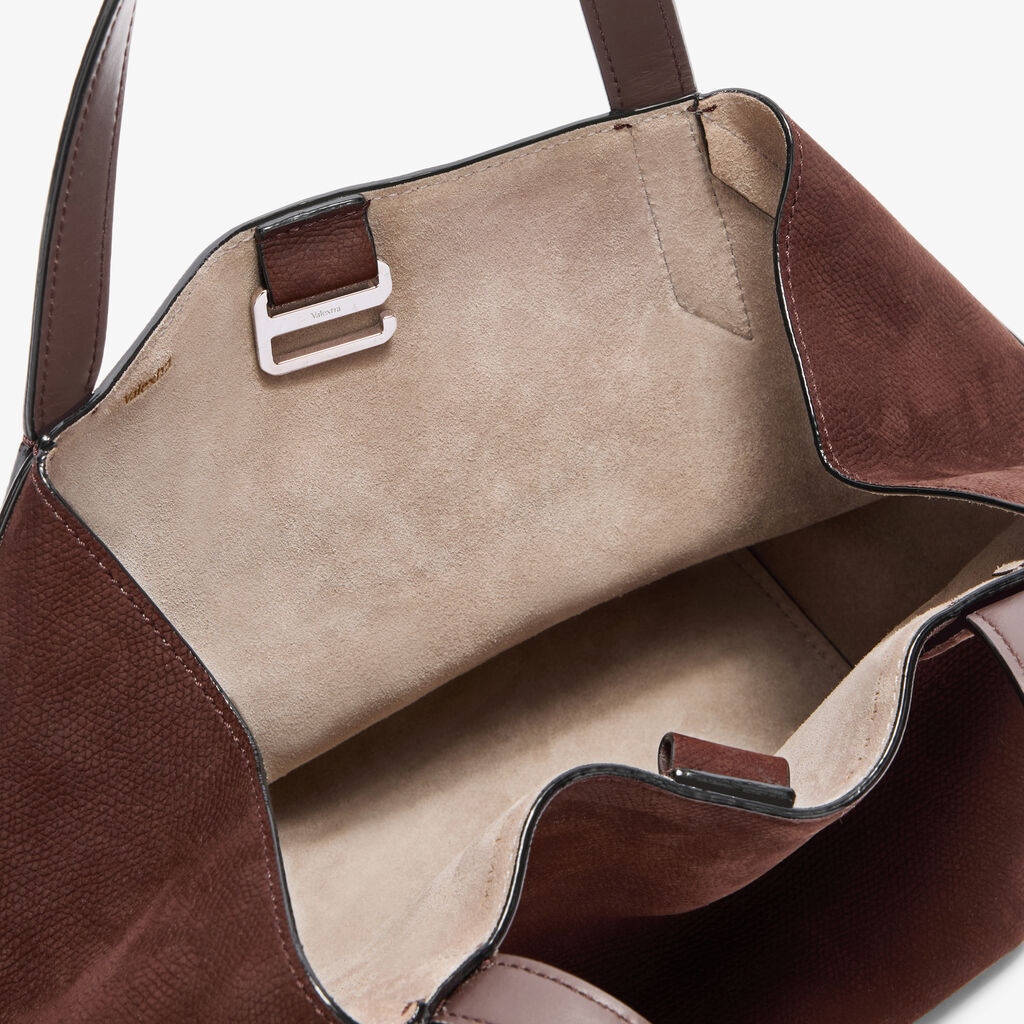 Gio Senso Two Handles Bag - Chocolate Brown - Millepunte Nubuk Senso Leather - Valextra - 4