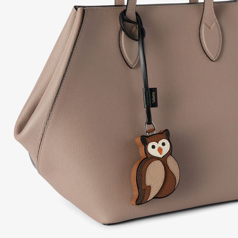 Owl Charm -  - Millepunte calf leather - Valextra - 2