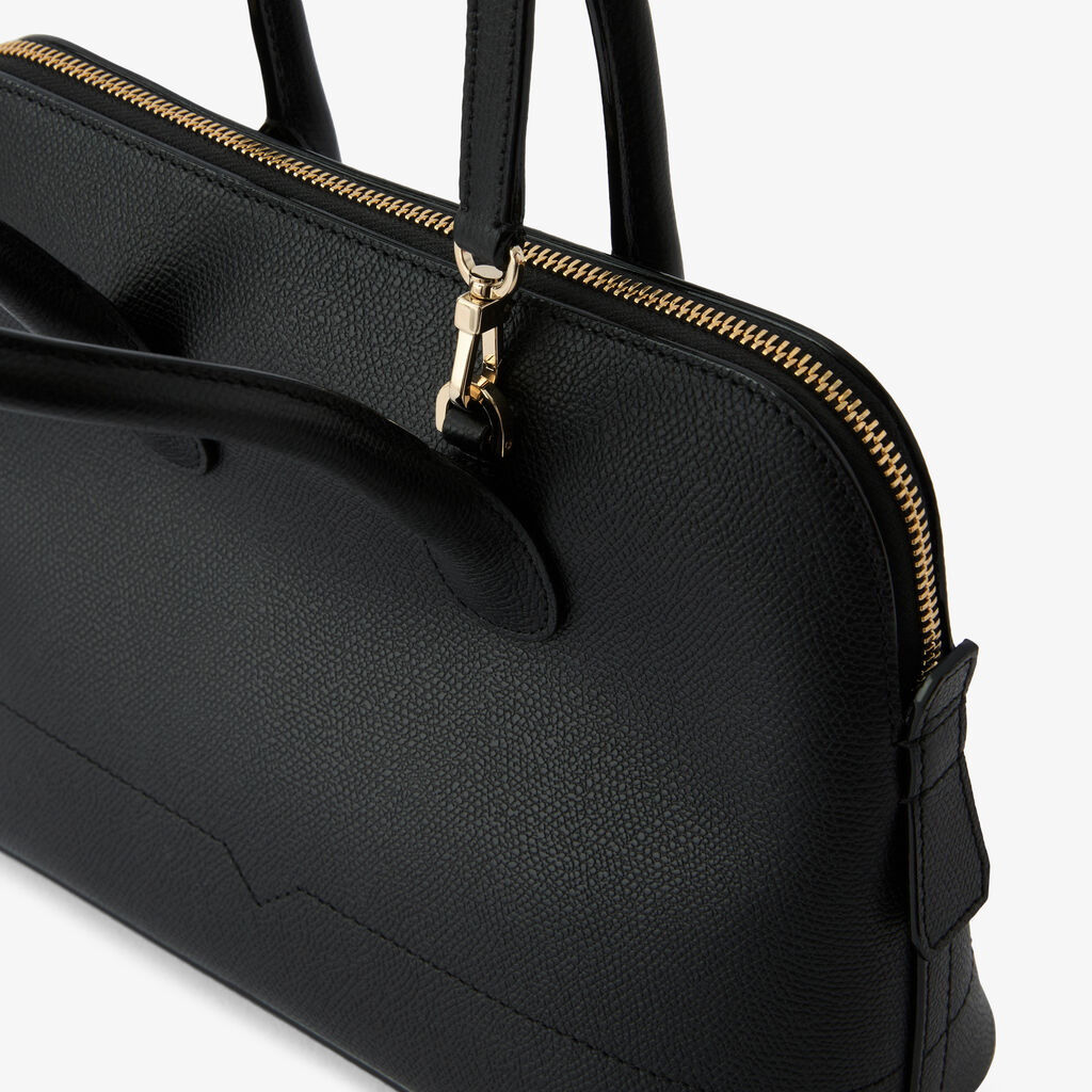 MyLogo Bowling Mini Bag - Black - Vitello VS - Valextra - 5