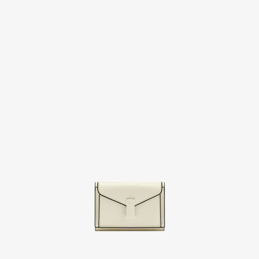 Iside Compact Wallet With Coin Holder -  - Vitello VS - Valextra - 1