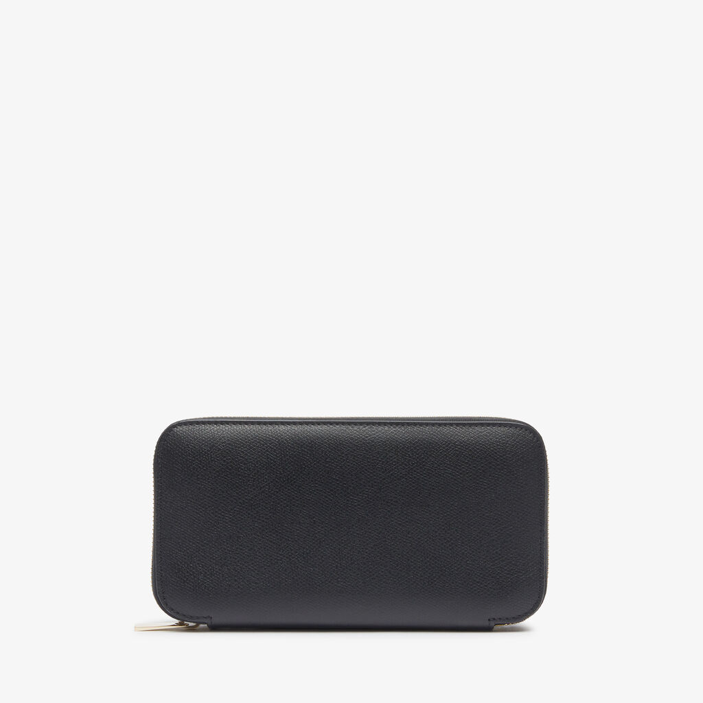 Zip Around 10 CC Wallet - Black - Vitello VS - Valextra - 4