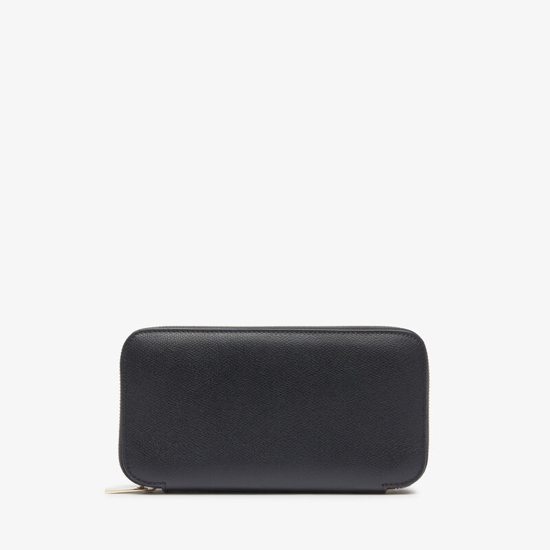 Zip Around 10 CC Wallet - Black - Millepunte calf leather - Valextra - 4