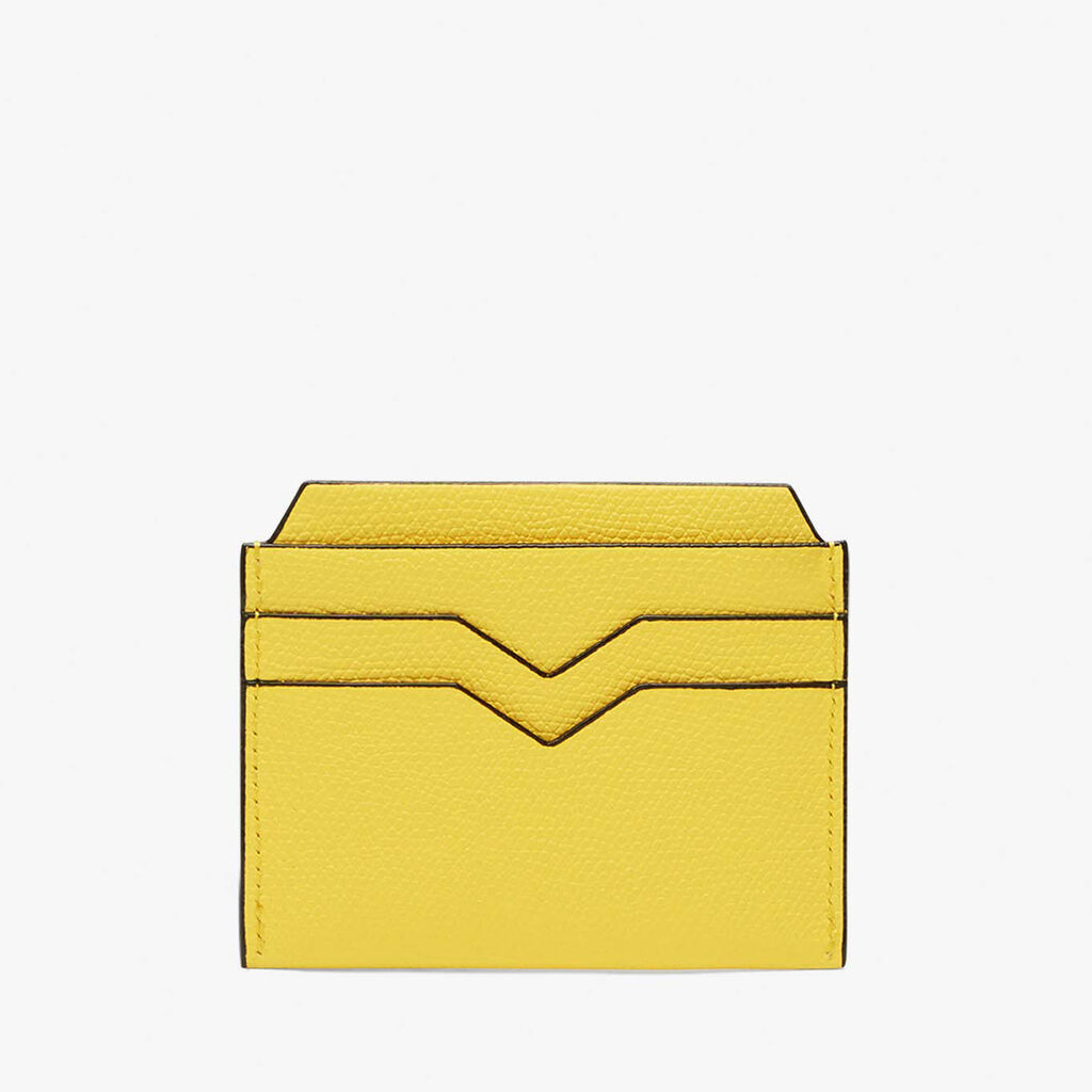 4CC Card Case - Yellow - Vitello VS - Valextra - 5