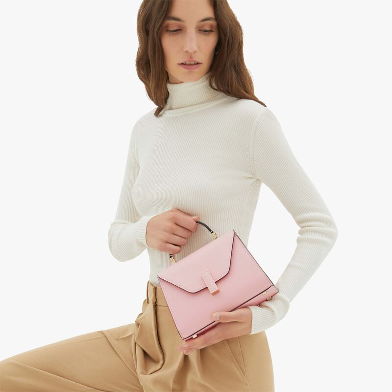 Iside crossbody micro bag - Peony Pink - Millepunte calf leather - Valextra - 2
