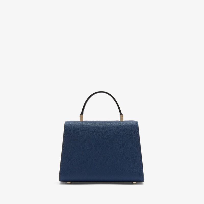 Iside Crossbody Micro Bag - Sapphire Blue - Millepunte calf leather - Valextra - 5