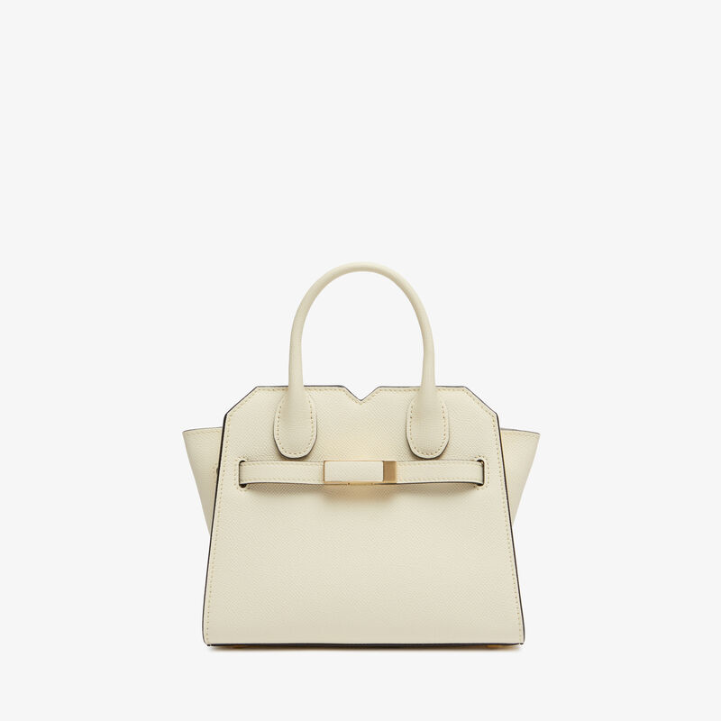 Milano Crossbody Micro Bag - Pergamena White - Millepunte Soft calf leather - Valextra - 1