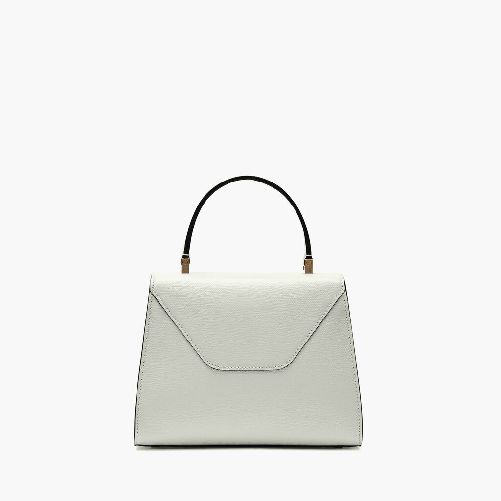 Iside Top handle mini bag - Off White - Vitello VS - Valextra - 6