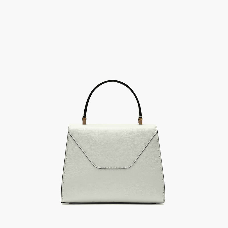Iside Top handle mini bag - Off White - Millepunte calf leather - Valextra - 6