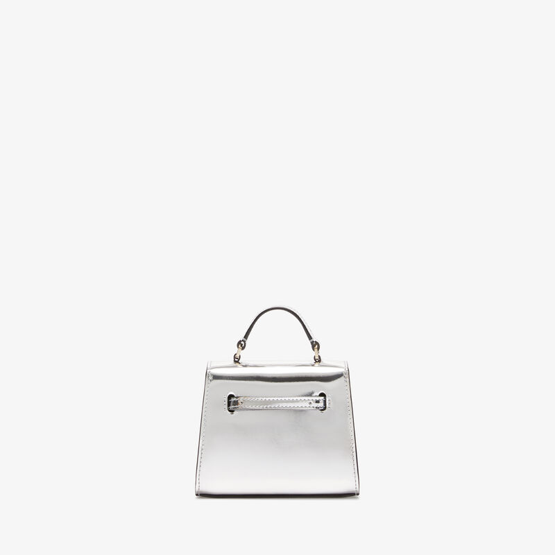 Iside Mirror Belt Bag - Silver - Smooth calf leather - Valextra - 5