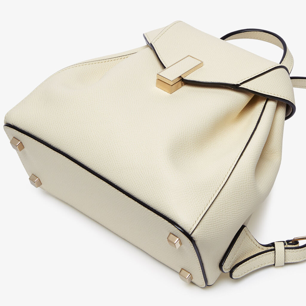 Iside Mini Backpack - Pergamena White - Vitello Millepunte Soft - Valextra - 9
