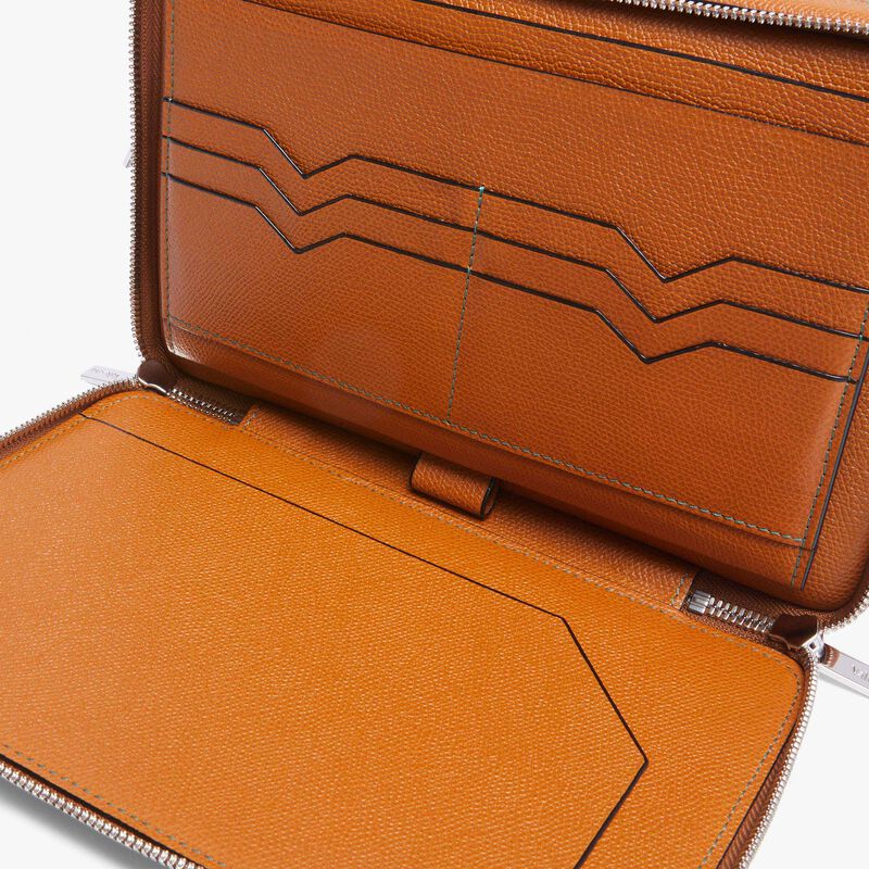 V-Line Bum Bag - Havana Brown - Millepunte calf leather - Valextra - 5