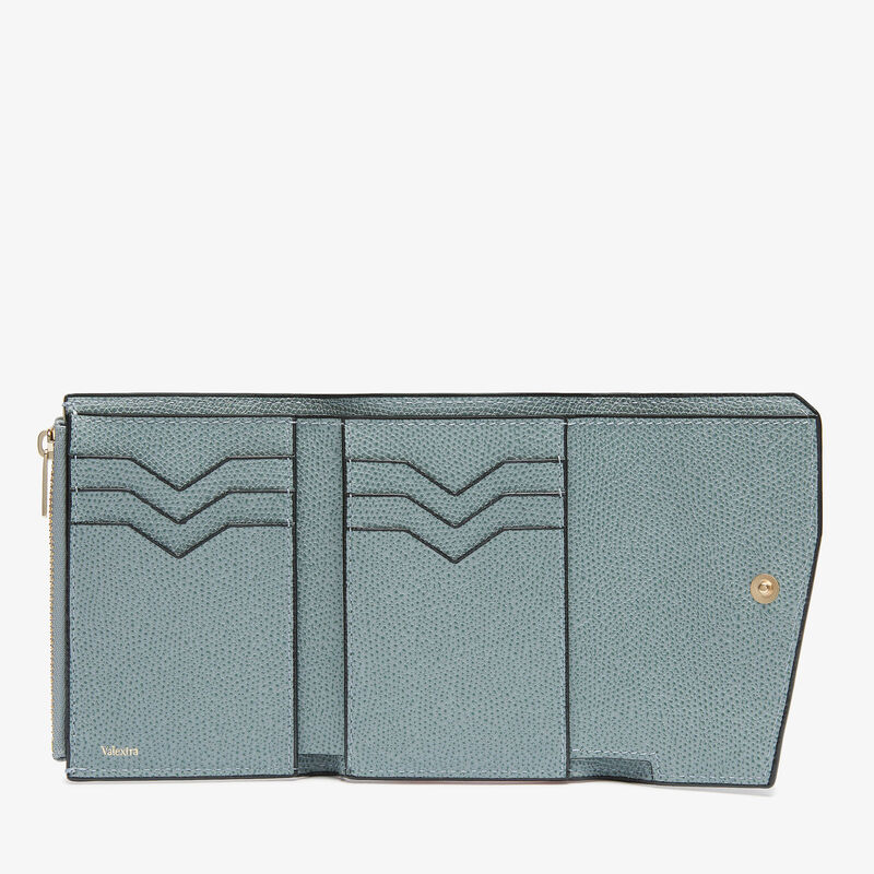 Pocket Purse 6CC - Smokey Blue - Millepunte calf leather - Valextra - 5
