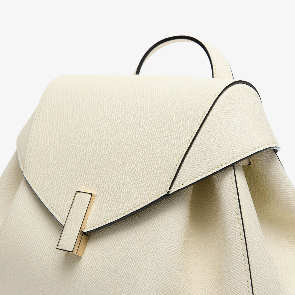 Iside Medium Backpack - Pergamena White - Vitello Millepunte Soft - Valextra - 4